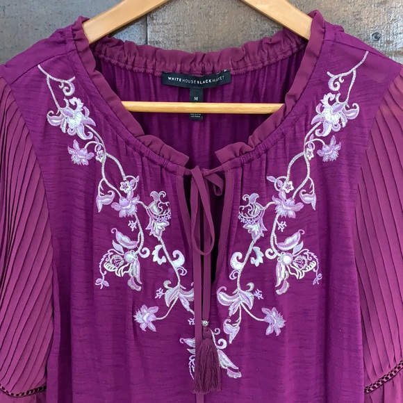 White House Black Market Blouse Size Medium - Picture 2 of 7